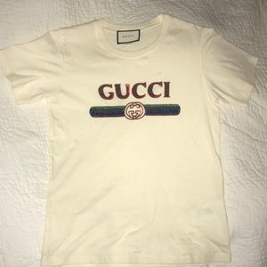 Gucci Woman’s Sequin Logo T-shirt